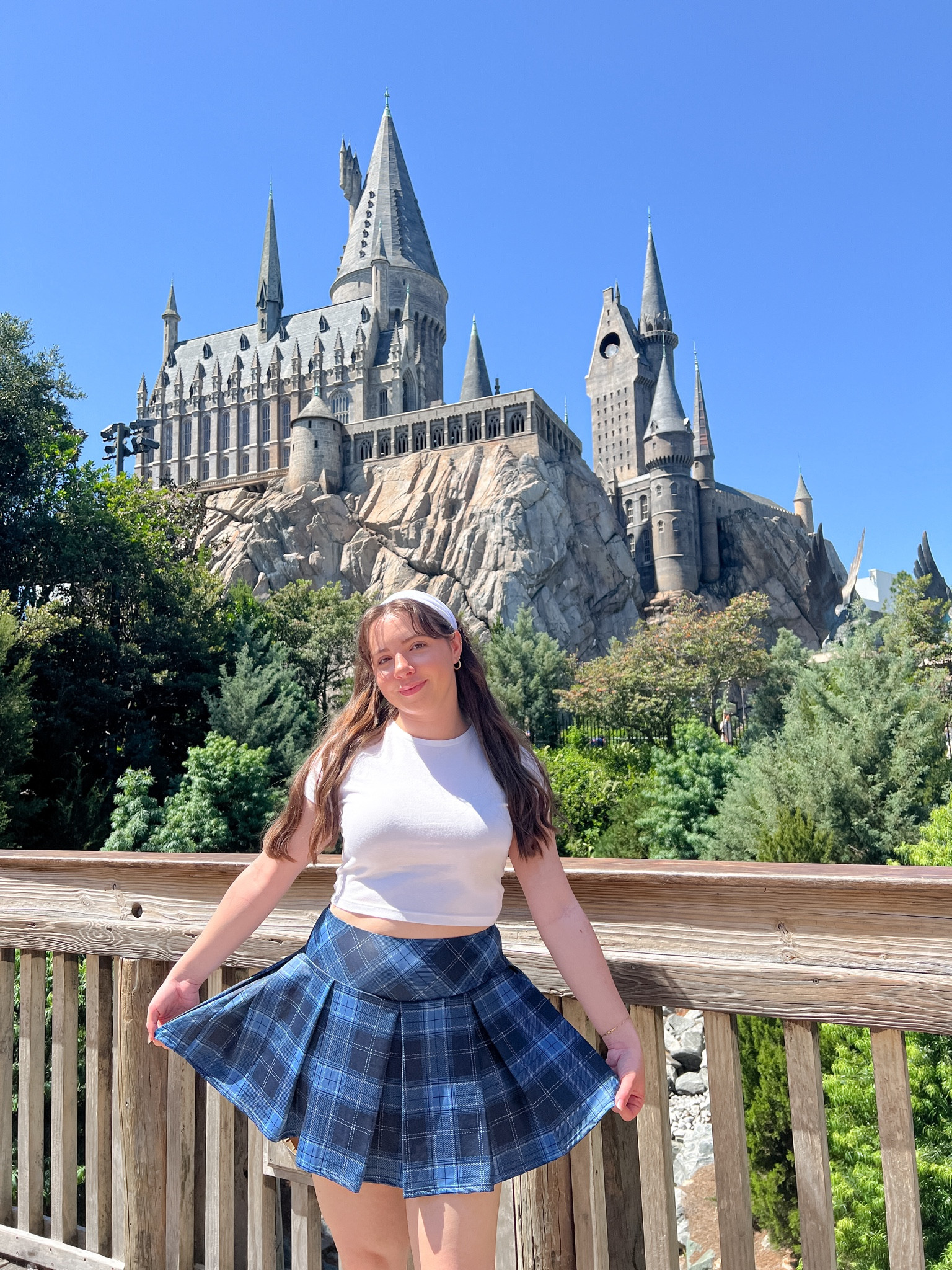 A little Ravenclaw outfit 💙🪄✨
.
Harry Potter, universal studios, halara, athletic skirt, tennis skirt, spring outfit, summer outfit, exercise, comfortable 