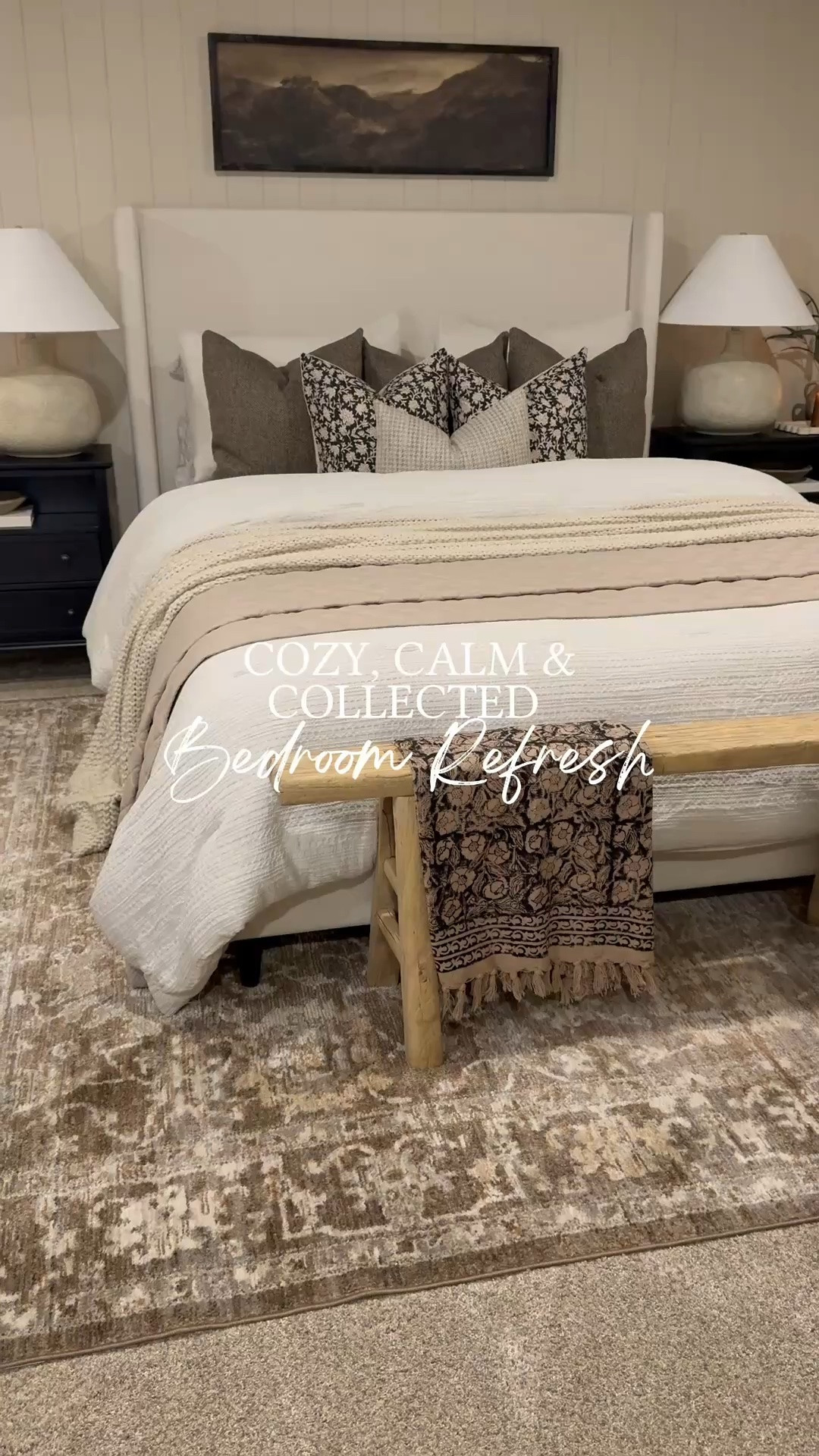 #ad Cozy, Calm & Collected Bedroom Refresh

A welcoming guest bedroom is all about creating a space that feels peaceful, comfortable, and thoughtfully layered. These beautiful Wayfair finds bring warmth, softness, and timeless style together to make every guest feel right at home.

@Wayfair #wayfairpartner #wayfair#Bedroom #GuestBedroom #BedroomDecor #BedroomRefresh #BedroomStyling #Bedding #ThrowPillows #AccentBench #WallArt #HomeDecor #HomeStyle #NeutralDecor #CozyHome #ModernOrganic #InteriorDesign #AreaRug #TableLamp #Nightstand #Dresser #DecorFinds #bedroomrug

#LTKHome #LTKSaleAlert