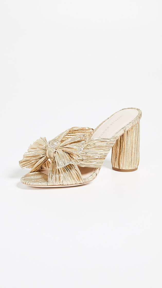 Penny Pleated Bow Sandals | Shopbop