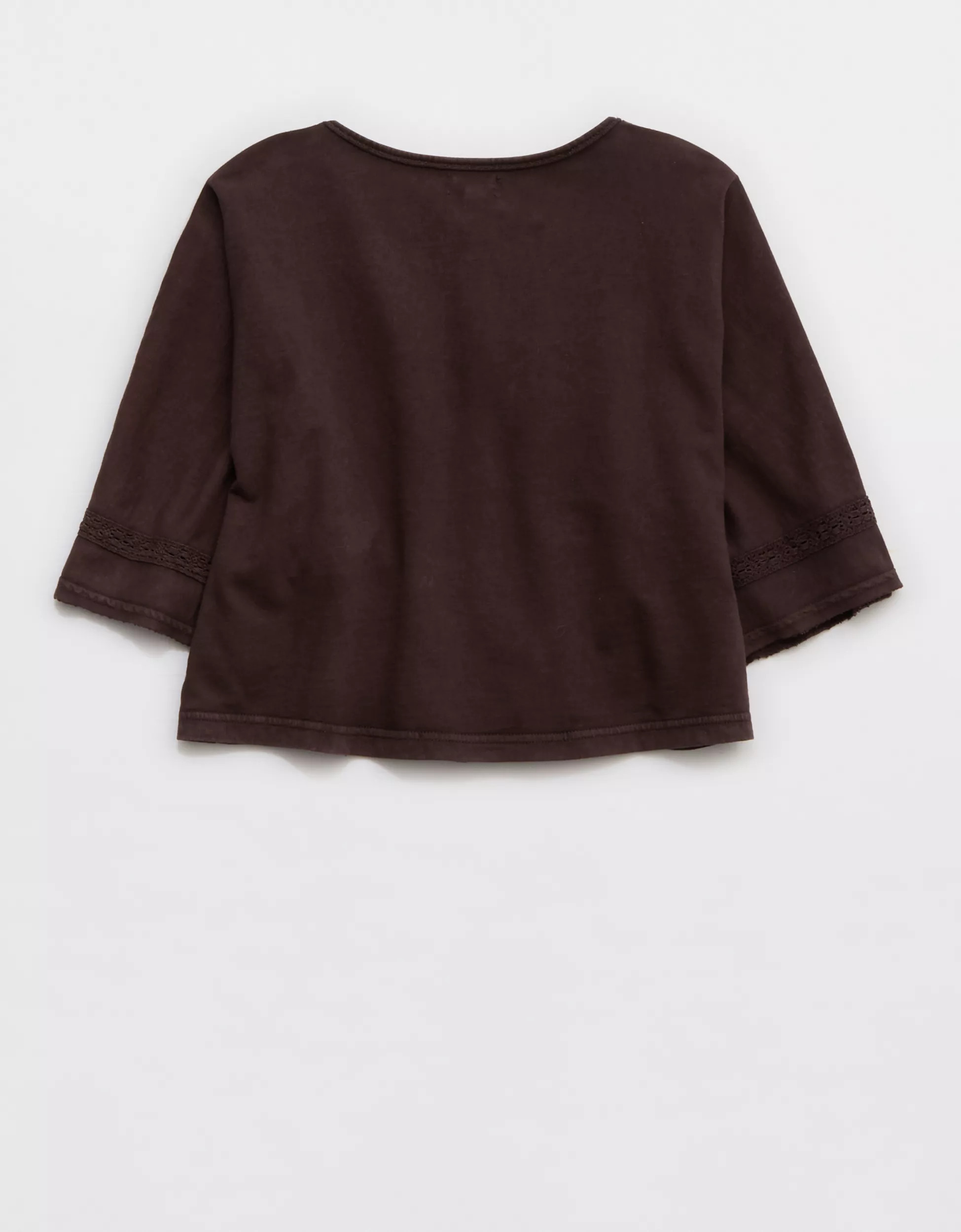 Aerie Short Sleeve Crochet Cardigan | American Eagle Outfitters (US & CA)