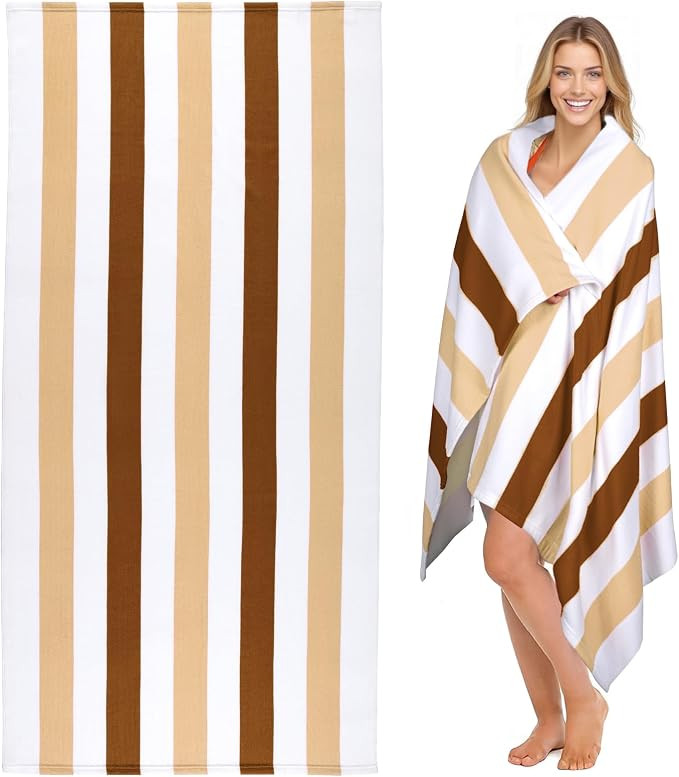 Large Oversized Beach Towel - Microfiber Sand Free 35 x 70 Inch Quick Dry Lightweight Pool Towel ... | Amazon (US)