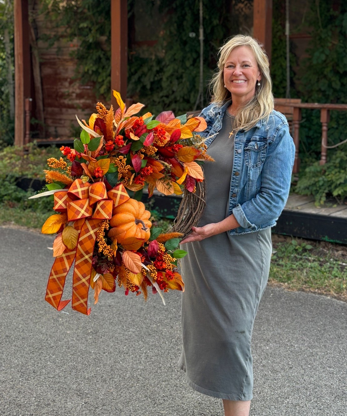 🍂✨ Meet the Mabel Wreath — a fall favorite full of charm!
With its warm autumn leaves, bold plaid bow, golden berries, and the cutest pumpkin nestled inside, she’s ready to dress up your door all season long. 🎃🍁

#LTKHome #LTKSeasonal #LTKU