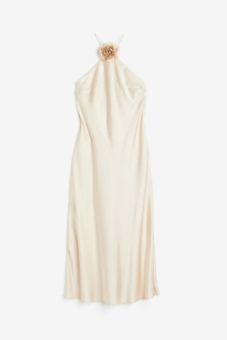 Appliquéd Halterneck Dress | H&M (US)