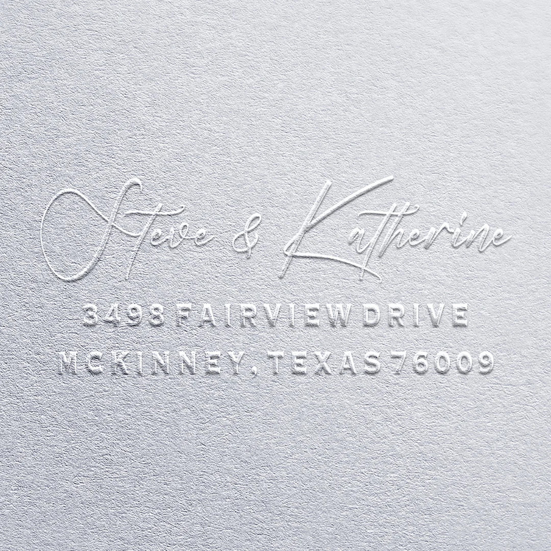 Return Address Embosser for Envelopes, Custom Address Embosser Stamp, Wedding Embosser, Mail Embo... | Etsy (US)