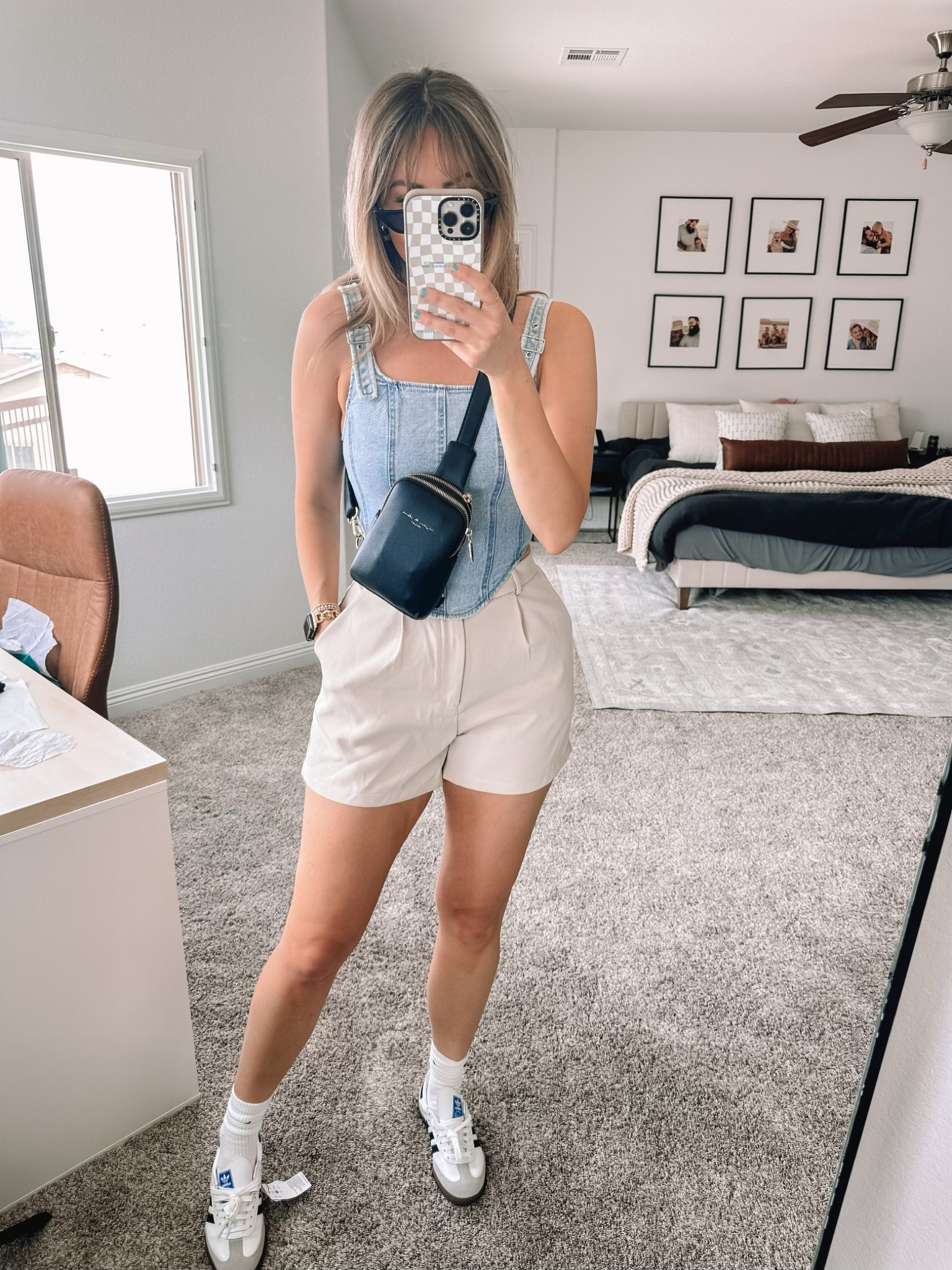 Trying new pieces for our summer in Spain! It will apparently be the summer of vests and shorts 😂

Denim top: s (size down)
Khaki Shorts: m
Shoes: men 5.5 women’s 6.5 (go down a half size)


#LTKfindsunder50 #LTKtravel