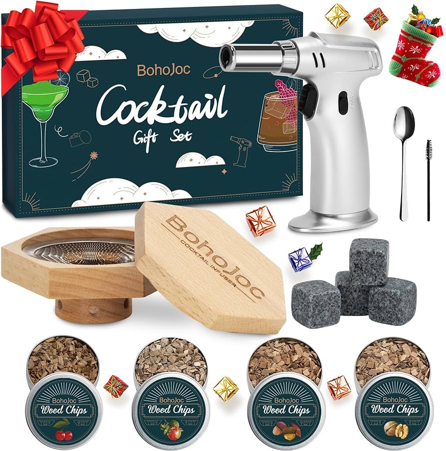 Valentines Day Gifts for Him Boyfriend, Cocktail Smoker Kit with Torch, Gifts for Men Dad Husband... | Amazon (US)