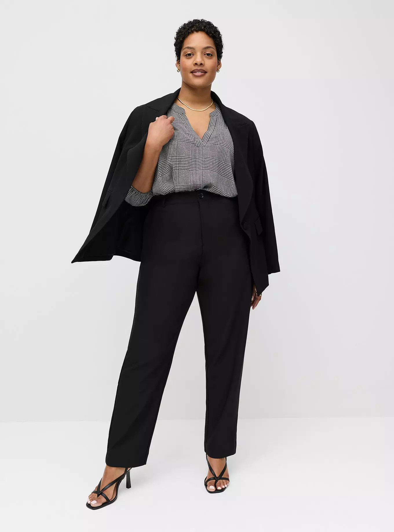 Studio High-Rise Straight Crepe Pant | Torrid (US & Canada)