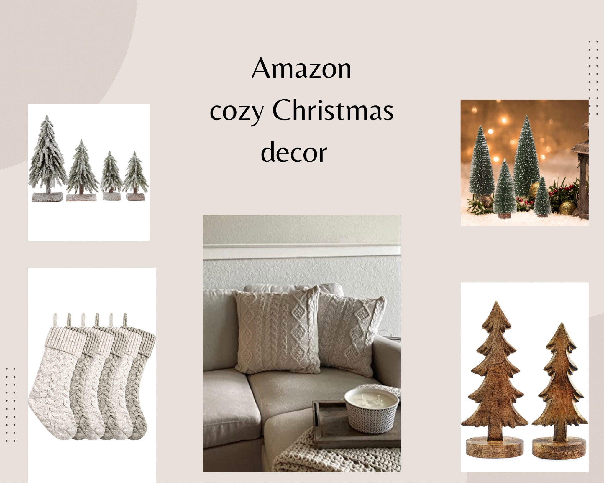 Simplistic Christmas decoration finds from Amazon giving all the cozy feels!

#LTKSeasonal #LTKHoliday #LTKhome