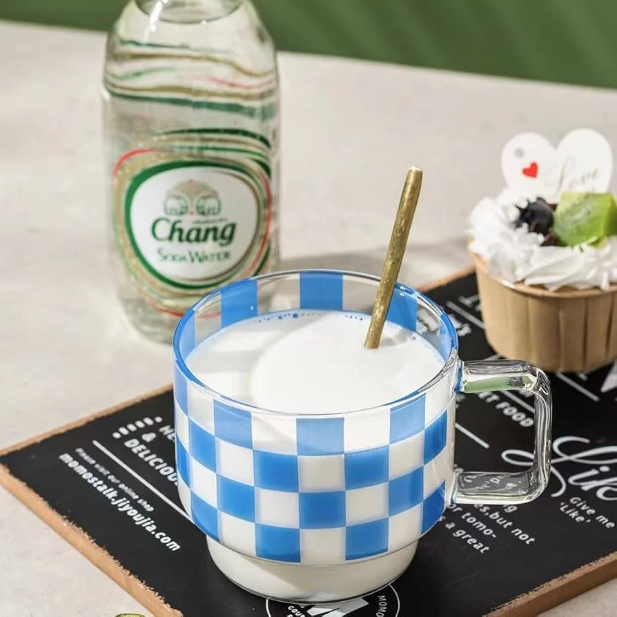 RYUHYF Mug Cup, Glass Cup,Coffee Tea Cup,Milk Cup,Juice cup,Lovers Cups,Set 1 Pieces, Microwave a... | Amazon (US)