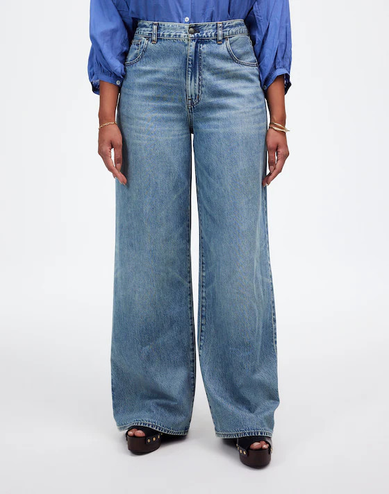 Curvy Superwide-Leg Jeans in Billings Wash: Airy Denim Edition | Madewell | Madewell