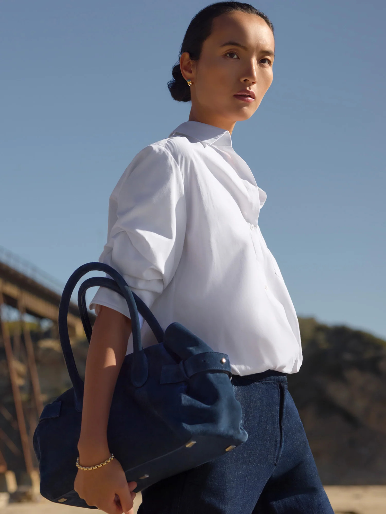 Women's Jade Shirt in Salt White | Brochu Walker | Brochu Walker