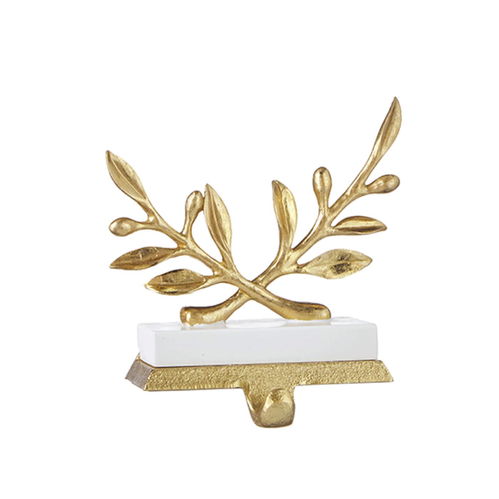 Gold Leaf Stocking Holder | Brooke and Lou