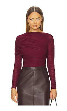 Ronny Kobo Zarina Bodysuit in Port from Revolve.com | Revolve Clothing (Global)