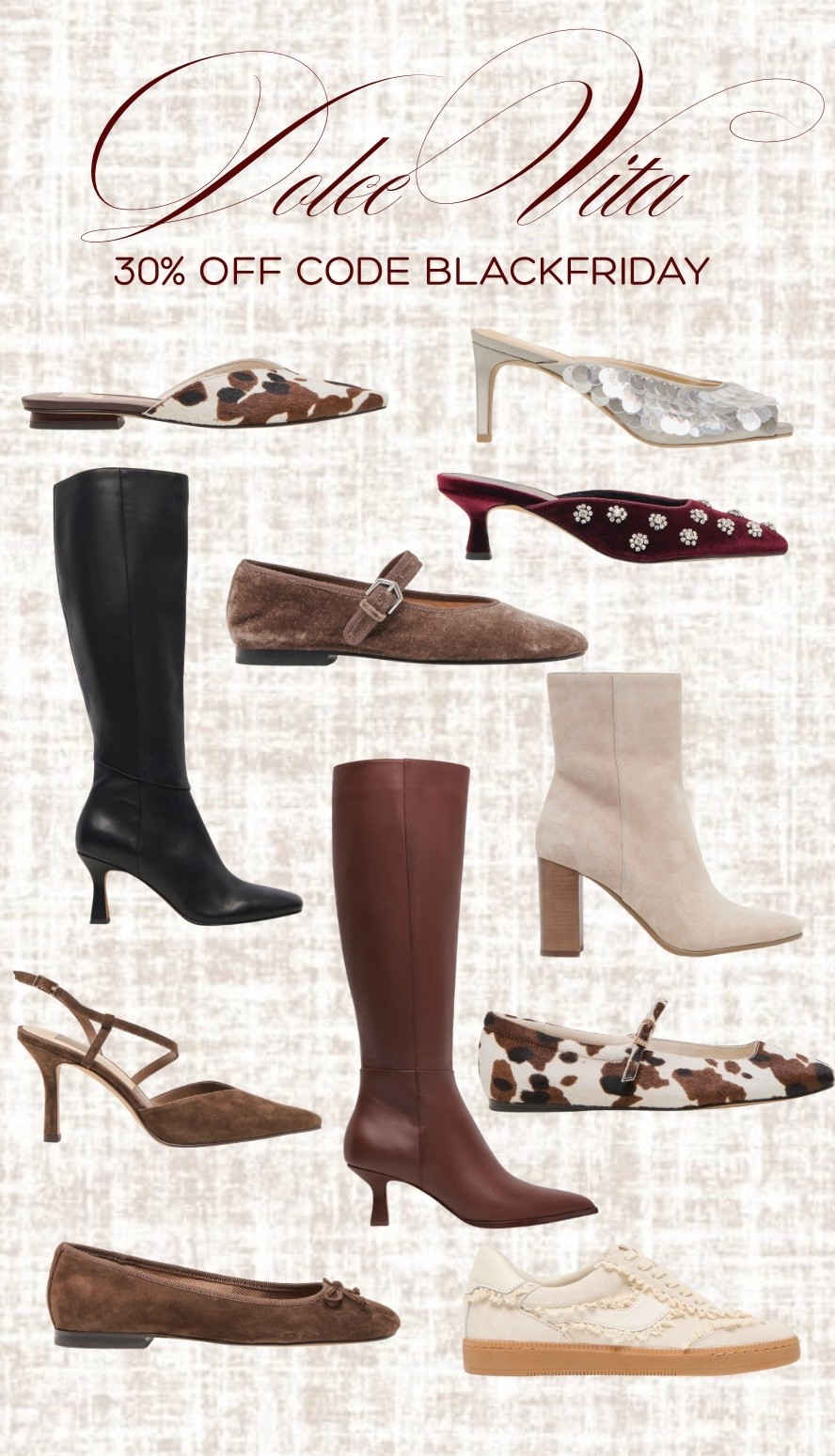 Dolce vita 30% off code BLACKFRIDAY

#LTKGiftGuide #LTKHoliday