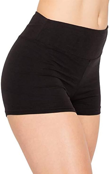 ALWAYS Women Workout Yoga Shorts - Premium Buttery Soft Solid Stretch Cheerleader Running Dance V... | Amazon (US)