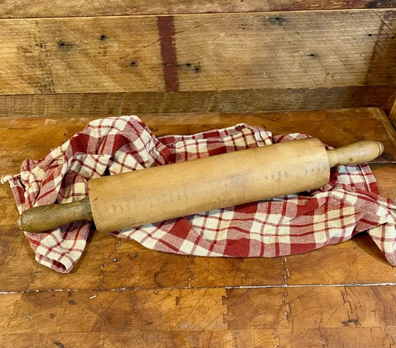 Antique Primitive Large Wood Rolling Pin Home Decor Vintage | Etsy | Etsy (US)