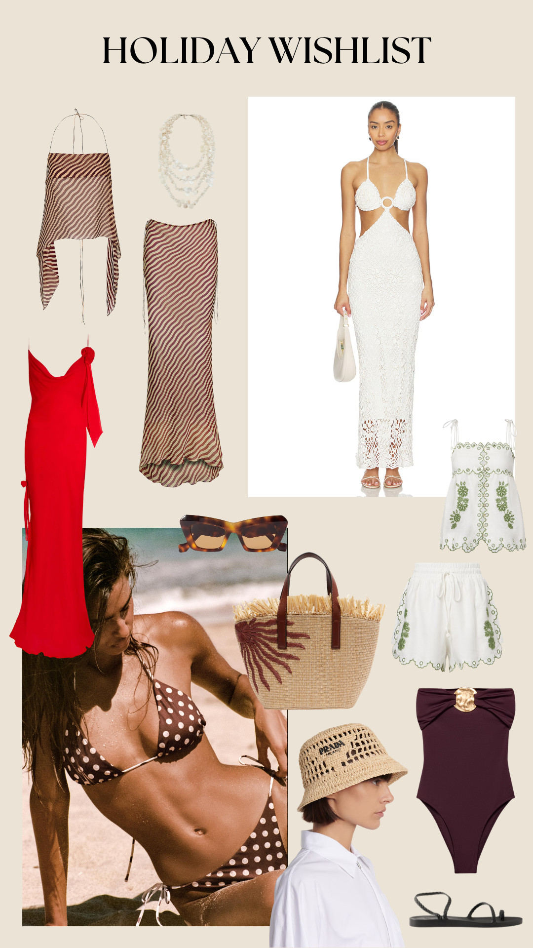 Shop my Holiday Wishlist 
Rat & boa, Spring colours, beachwear, polka dot, spring trend, bandaeu, rattan accessoroes 

 #LTKspring #LTKeurope #LTKtravel