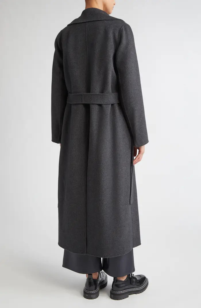 Poldo Belted Virgin Wool Long Wrap Coat | Nordstrom