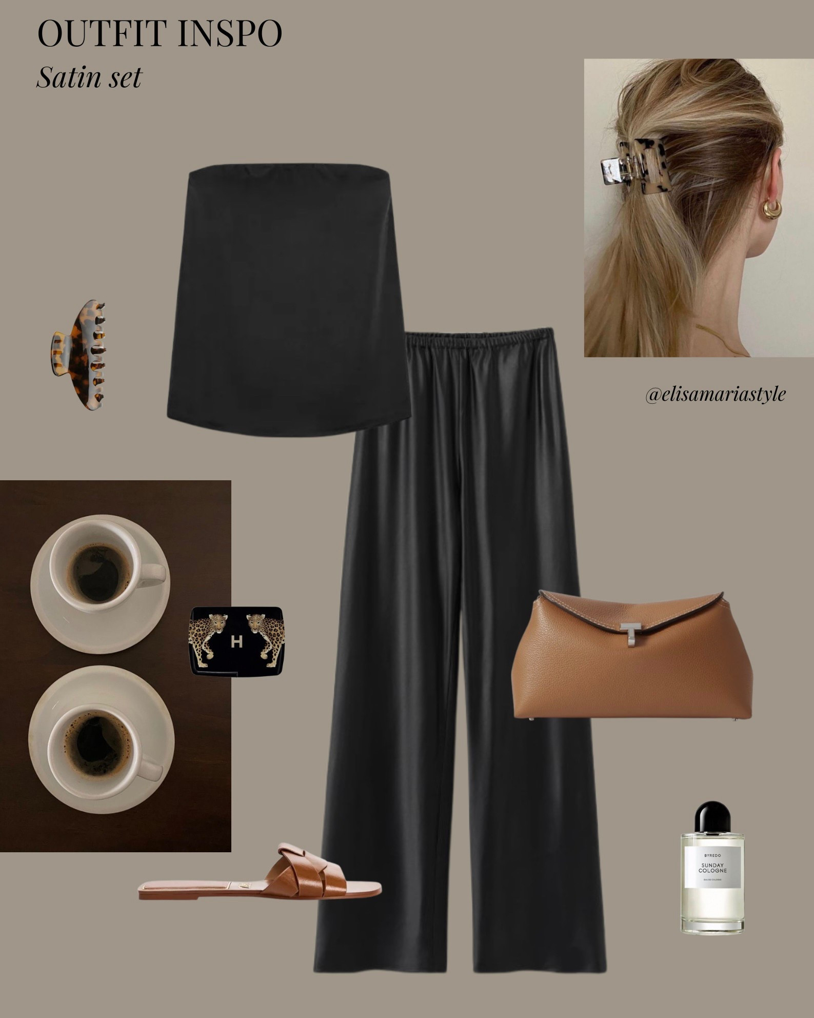 Satin set outfit idea for summer 🤎

#LTKluxury #LTKsummer #LTKstyletip