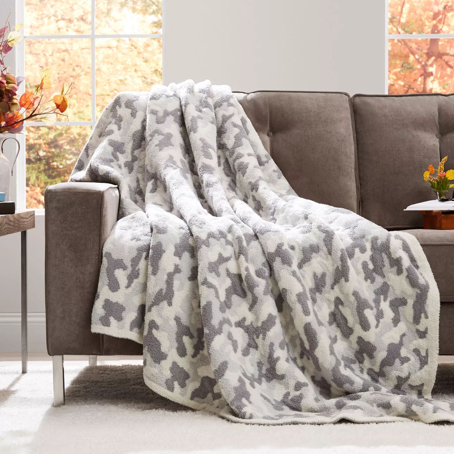 Member’s Mark Luxury Premier Collection Cozy Knit Camouflage Throw (Assorted Colors) | Sam's Club