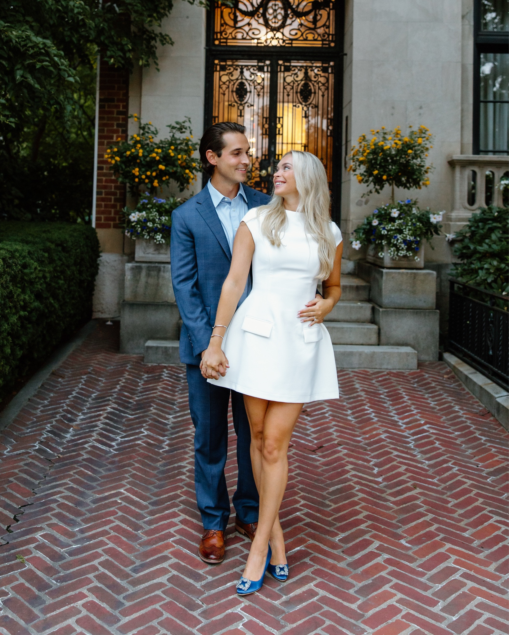 Timeless, tailored, and a little bit extra 🤍
Wore this @oddmuse “Ultimate Muse” mini dress for our save-the-date shoot and felt like the moment.
Paired it with my dream shoes — the Manolo Blahnik Hangisi heels in blue (aka the Carrie Bradshaw heels 💙) — for that classic, romantic vibe.
Perfect for brides, special events, or anyone channeling their inner icon.✨

#OddMuse #ManoloBlahnik #BridalStyle #WeddingContent #EngagementDress #SaveTheDate #BridalOutfits #CarrieBradshawHeels #LTKBridal #LTKStyle 

#LTKParties #LTKStyleTip #LTKWedding