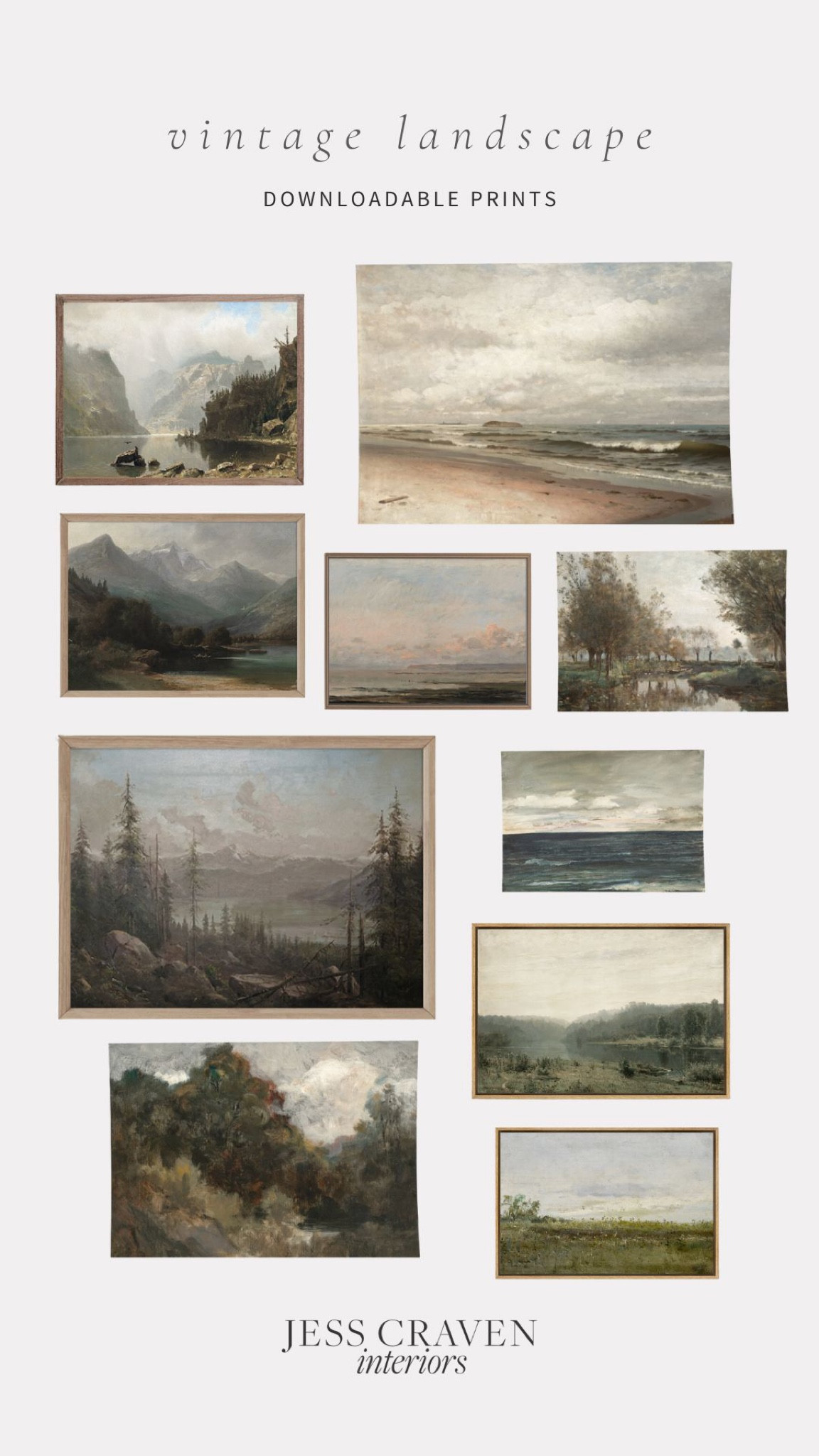 Vintage landscape prints, printable art, vintage art, vintage prints, wall art, downloadable art

#LTKunder50 #LTKhome #LTKstyletip