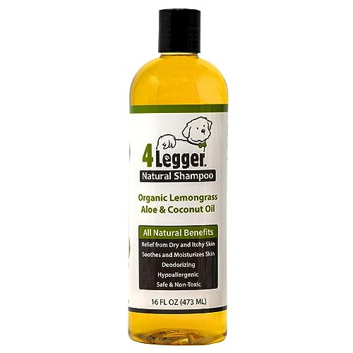 4-Legger Certified Organic Dog Shampoo - All Natural and Hypoallergenic with Aloe and Lemongrass,... | Amazon (US)