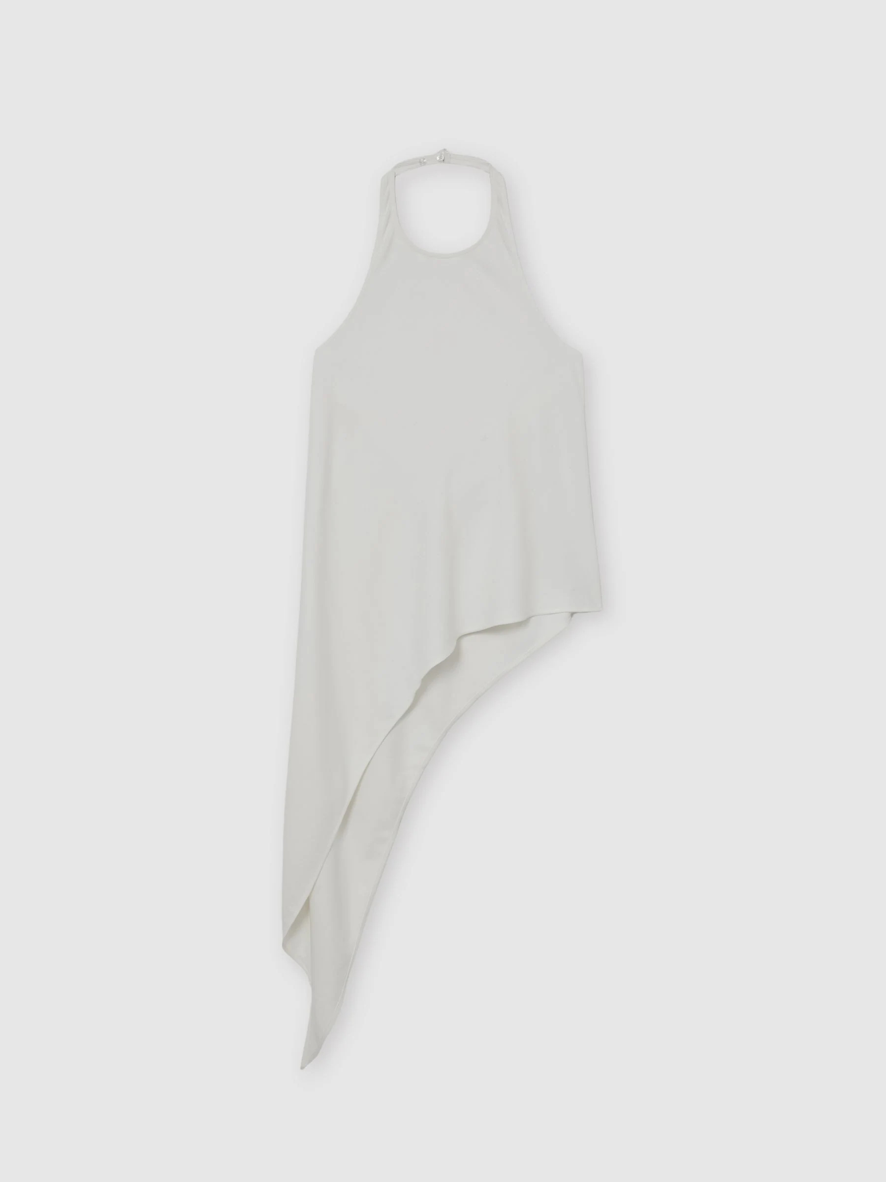 Reiss Reiss Ivory Quinn Asymmetric Draped Halterneck Top | Next US
