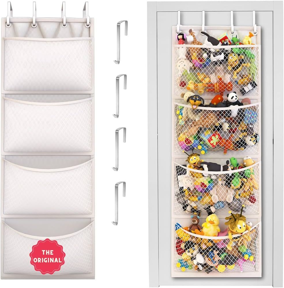 The Original Stuffed Animal Storage (Patent Pending) - Over Door Organizer for Stuffies, Baby Ide... | Amazon (US)