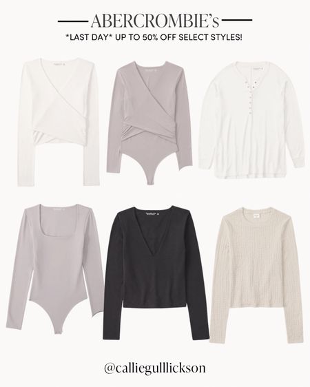 Today is the last day for the Abercrombie Winter sale - these are all of my favorite long sleeve tops/sweaters! 

#LTKunder100 #LTKSeasonal #LTKFind