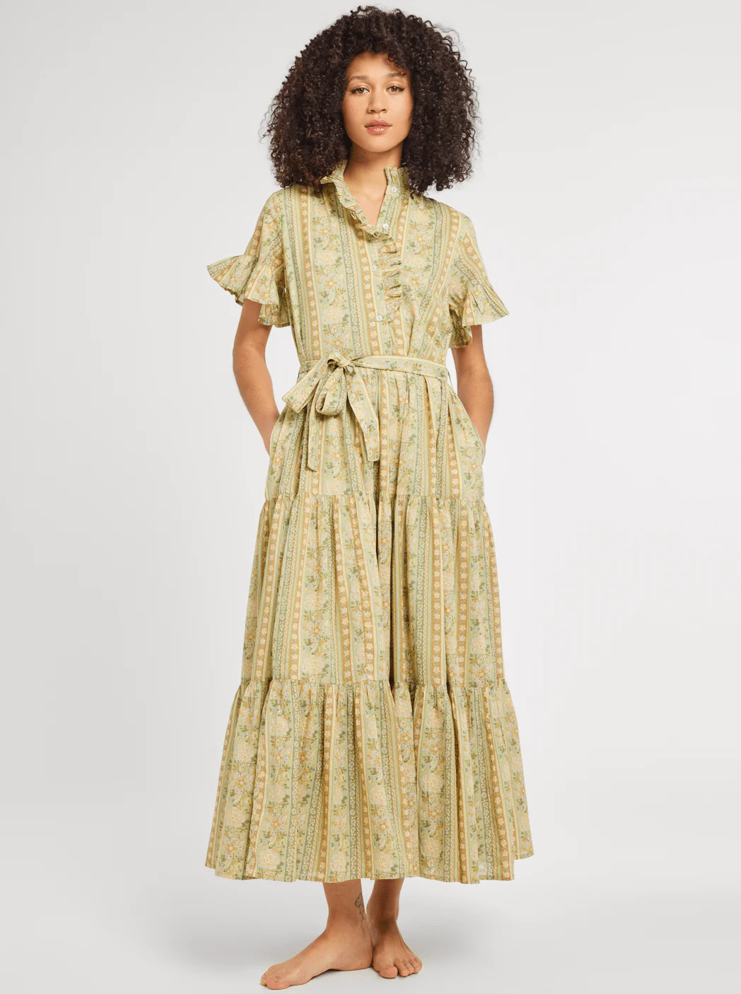 Victoria Dress in Cotswold Stripe | Beau & Ro