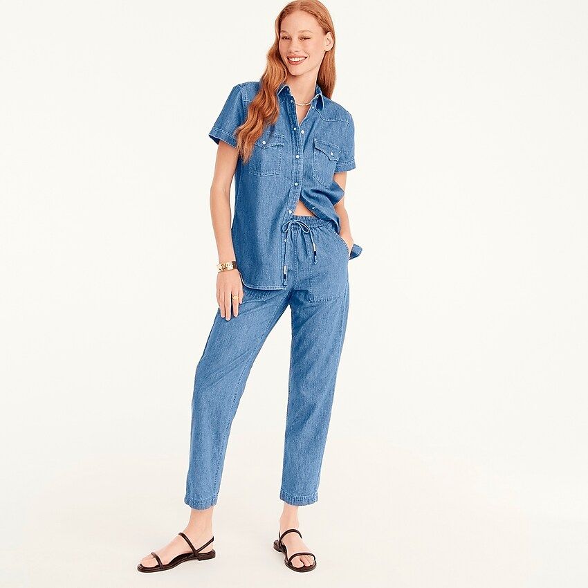 New seaside pant in chambray | J.Crew US