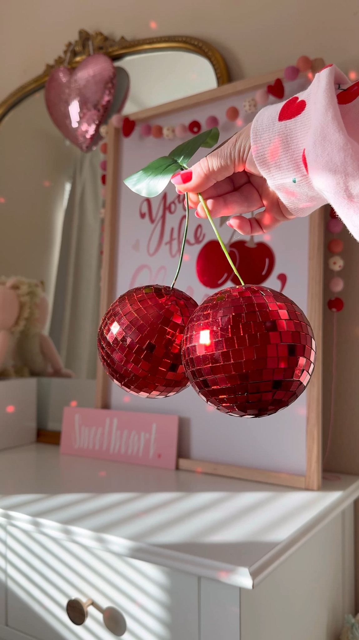Cherry 🍒 Disco Balls for Valentine’s Day

#LTKFindsUnder50 #LTKSeasonal #LTKHome