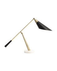 22in Twain Modern Metal Marble Table Lamp | Marshalls