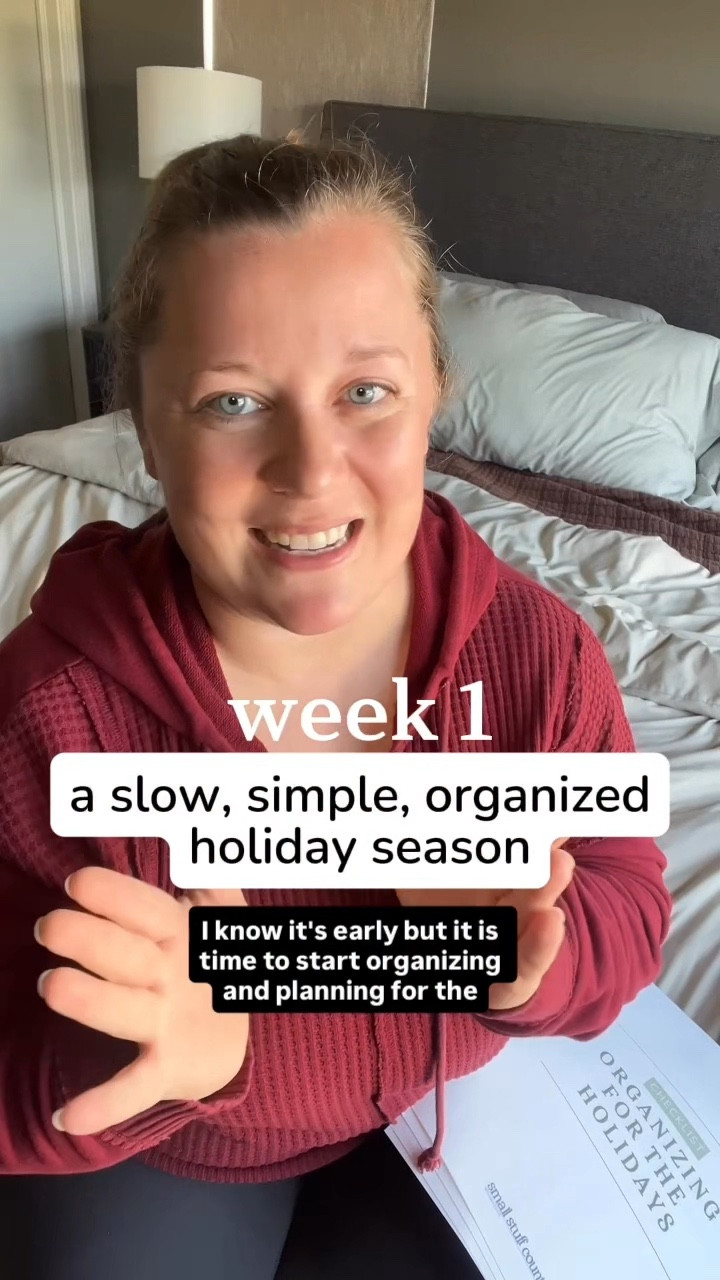 ✨It’s that time again — we’re officially kicking off another year of slow, simple, and organized holiday prep together! 🎄

➡️ Check my bio for the link to grab my free Holiday Organization Checklist so you can get started.

If every December you promise yourself it’ll be calmer next time… this is your cue to start now. A few small steps each week = less chaos later and more time to slow down and actually enjoy the season.

This free checklist walks you through exactly what to focus on over the next 10 weeks so you can stay ahead, stress less, and truly soak up the holiday magic.

_____
holiday organization, christmas planning, slow christmas, intentional holidays, holiday prep for moms, christmas checklist, organized christmas, simple holiday ideas, stress free christmas, holiday home organization, decluttering for christmas, calm holiday season, realistic holiday prep, family christmas planning, holiday homemaking