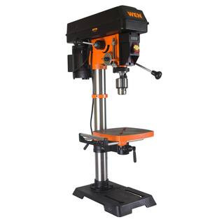 WEN 5-Amp 12 in. Variable Speed Cast Iron Benchtop Drill Press with Laser, Work Light, and 5/8 in... | The Home Depot