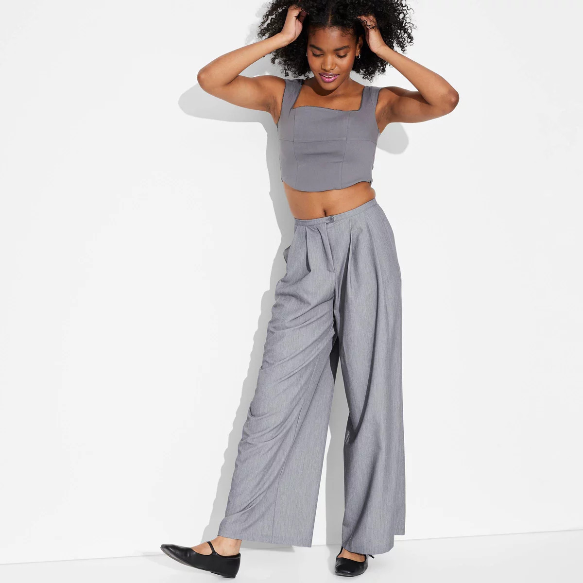 Women's Low-Rise Wide Leg Trousers - Wild Fable™ | Target
