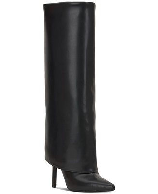 I.N.C. International Concepts Skylar Wide Calf Fold Over Cuffed Dress Boots, Created for Macy's -... | Macy's