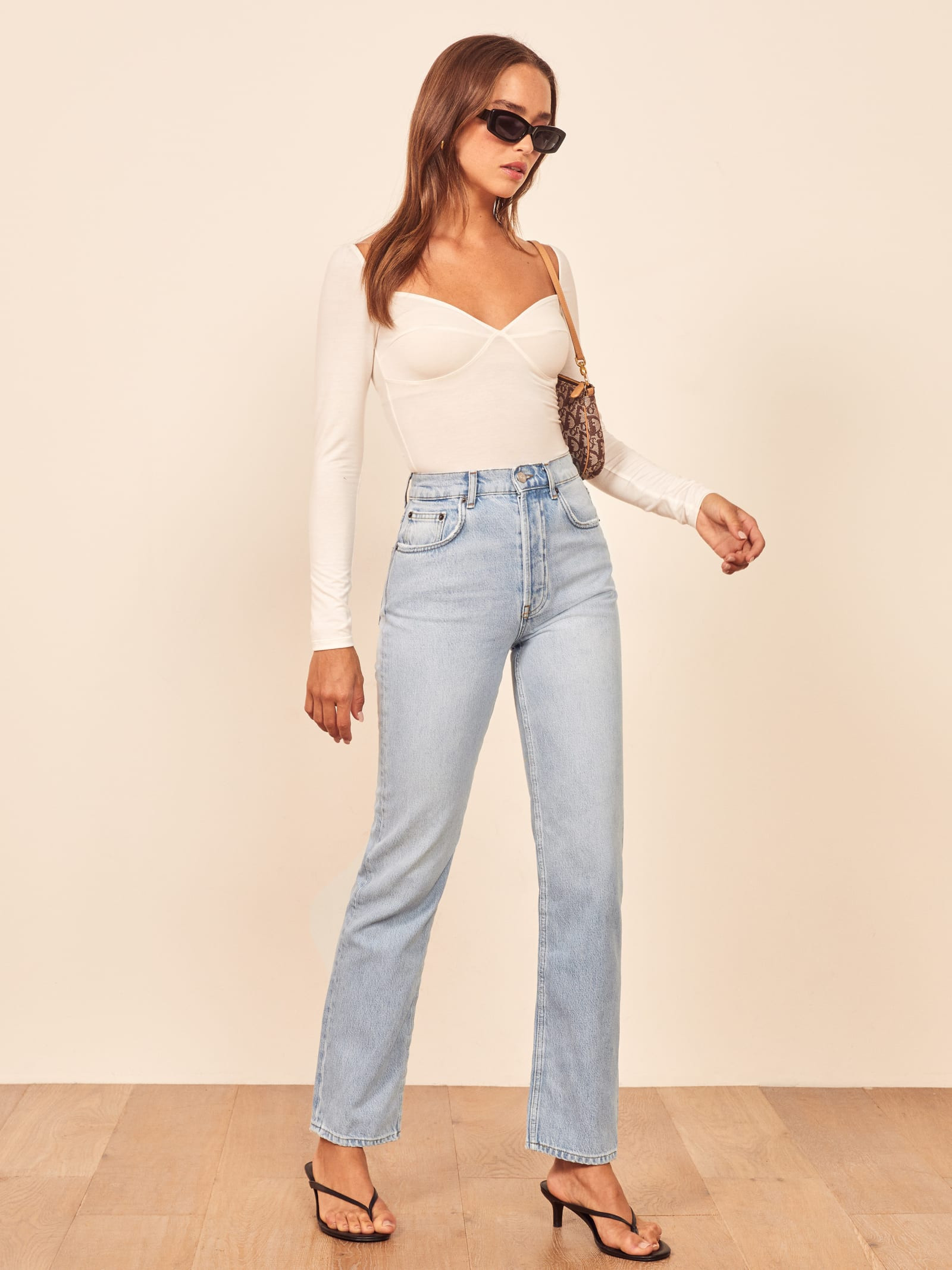 Cynthia High Rise Straight Jeans | Reformation (Global)