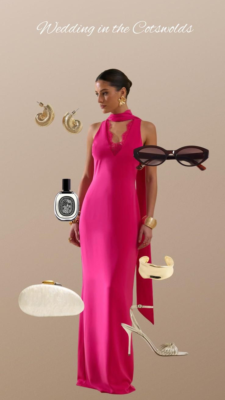 Wedding In The Cotswolds 💕

Pink Maxi Dress, Bright Wedding Guest Look, Lace Detail Gown, Country House Wedding, Gold Statement Jewellery, Strappy Heel Sandals, Elegant Evening Outfit, Summer Wedding Guest Style, High Street Occasionwear

#LTKuk #LTKsummer #LTKwedding