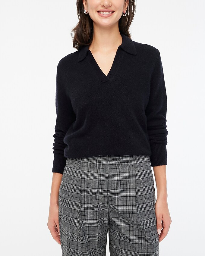 Sweater-polo in extra-soft yarn | J.Crew Factory