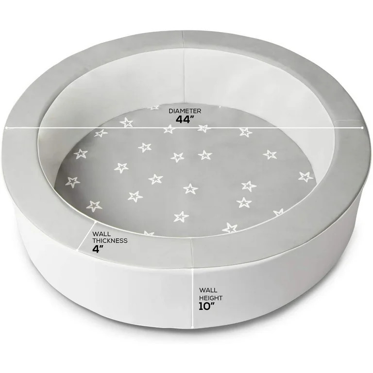 Milliard Ball Pit / Professional Quality / for Toddlers and Baby (Grey and White) | Walmart (US)