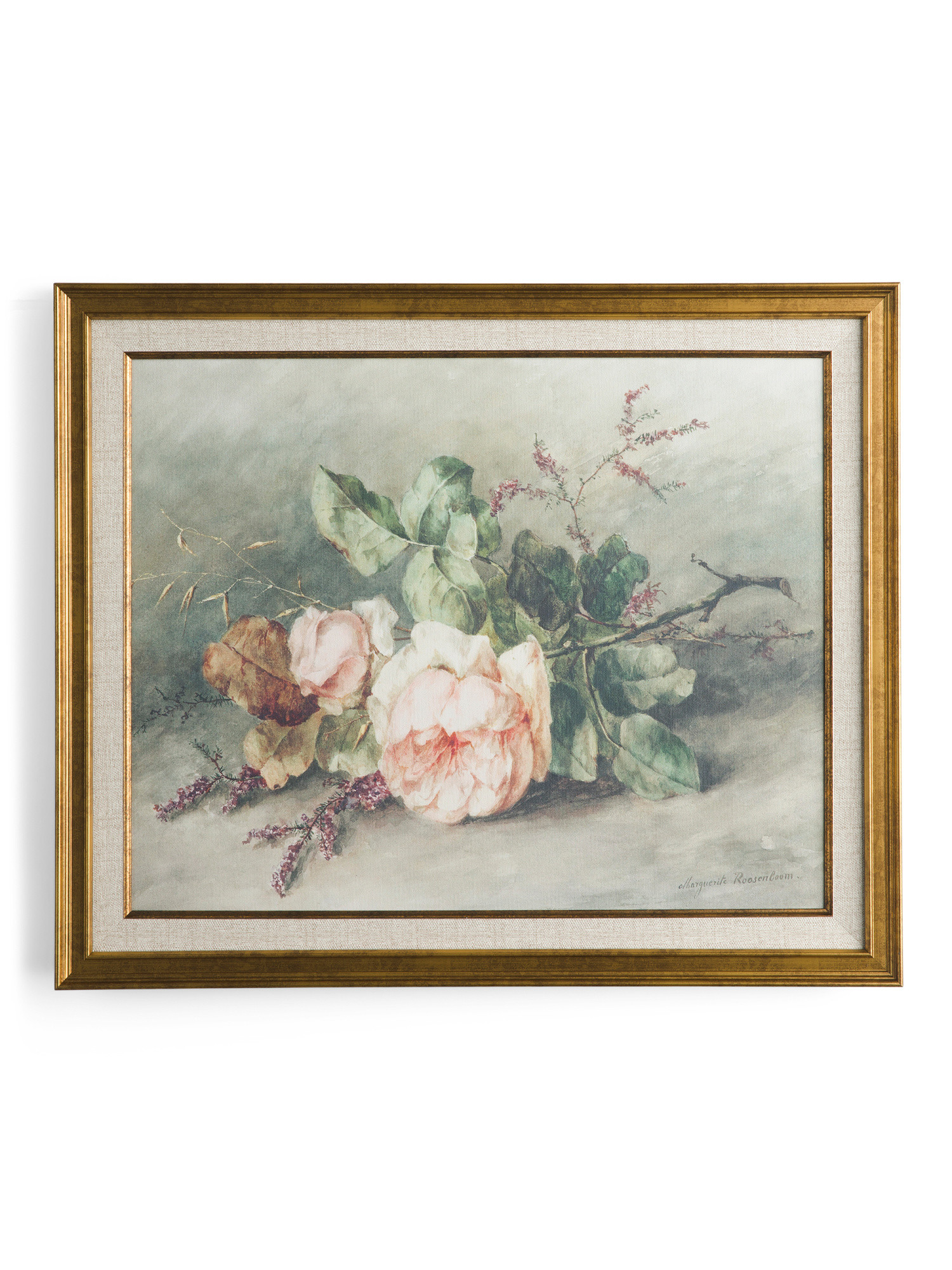 24x20 Blush Thorn Roses Wall Art | TJ Maxx