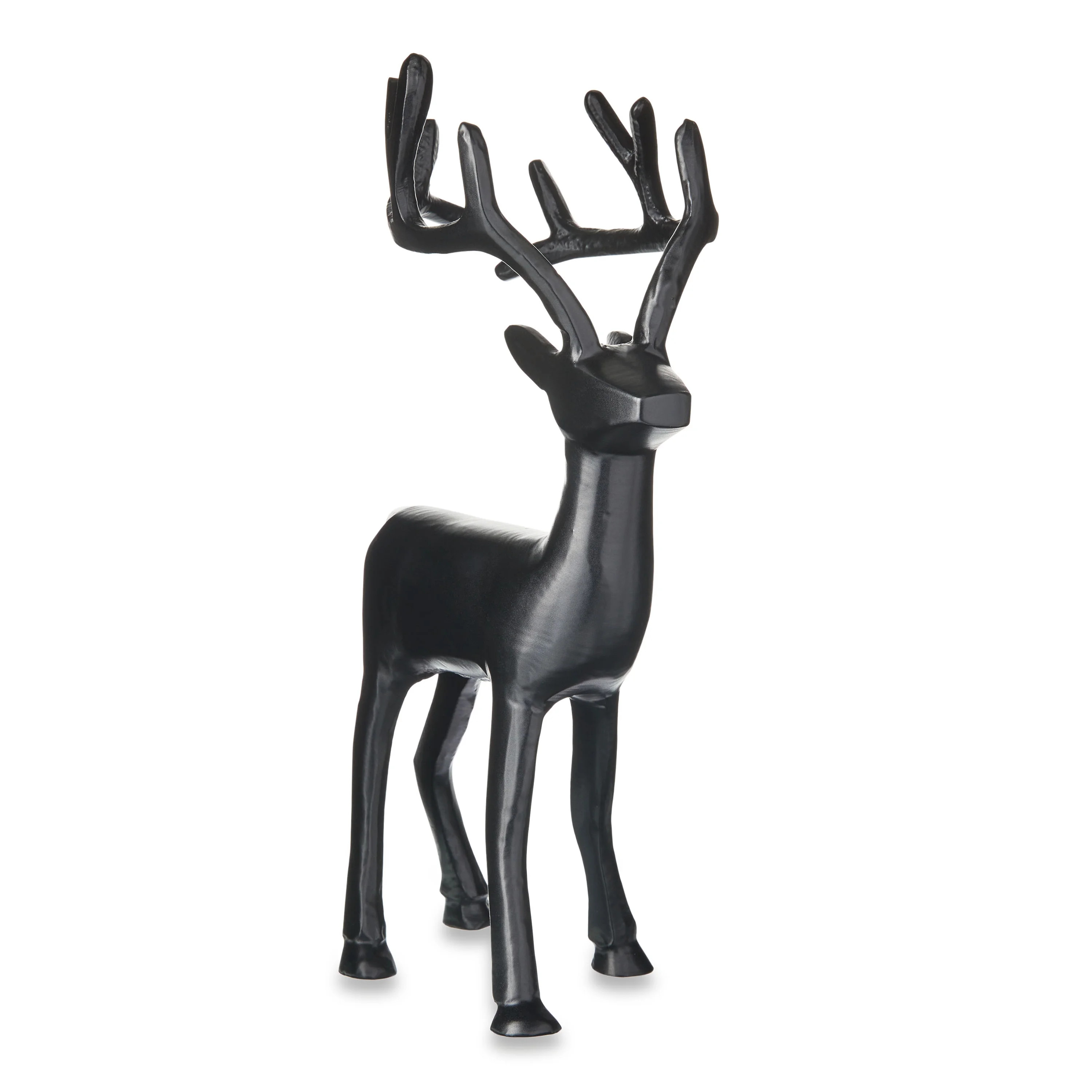 Holiday Time Black Metal Reindeer Tabletop Christmas Decoration, 13" - Walmart.com | Walmart (US)