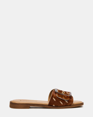 Steve Madden Women's Happ Square Toe Sandals - Fawn - Size 6 - Leather | Steve Madden (US)