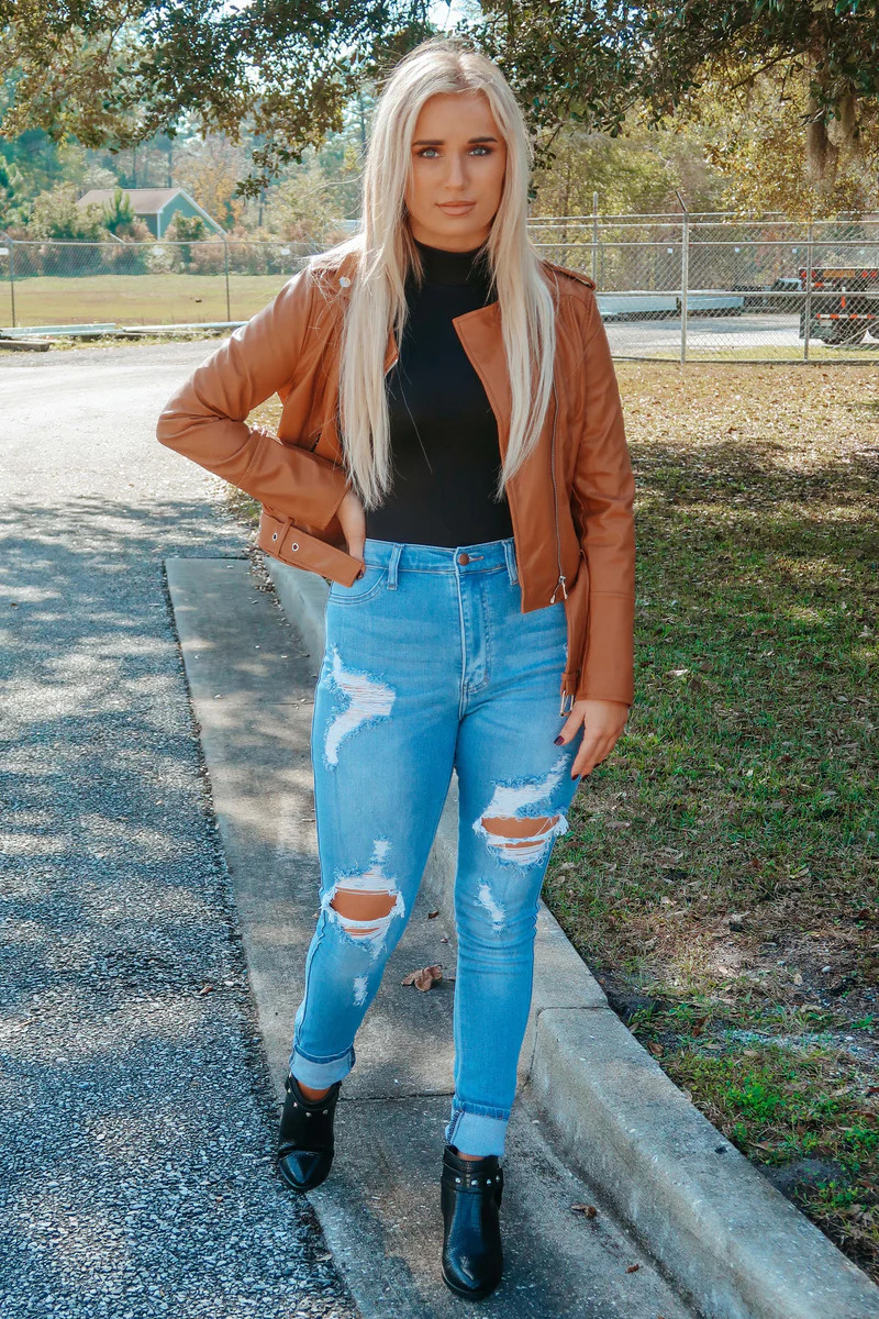 Being Honest Jacket: Camel | Shophopes