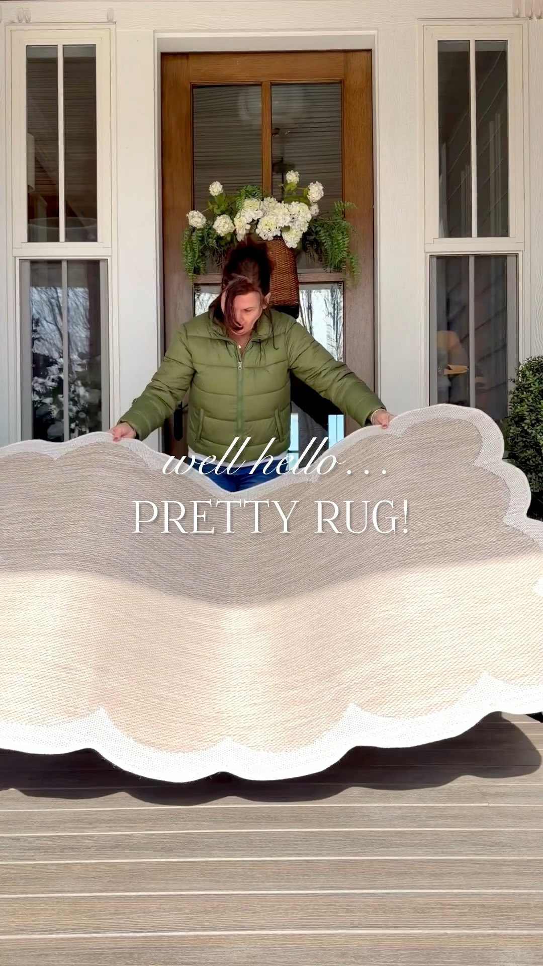 A pretty rug, faux hydrangeas and boxwoods, a couple bunnies and comfy, cozy swivel chairs make for a summer-ready porch. 

#LTKSeasonal #LTKHome #LTKSaleAlert