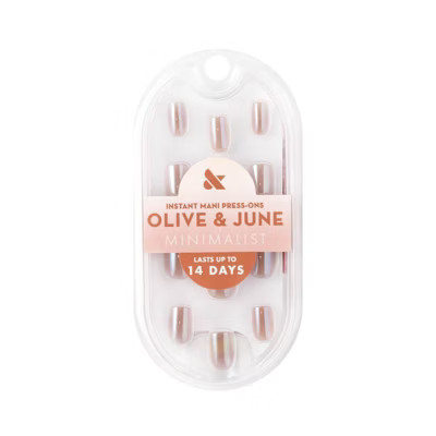 Olive & June Press-On Fake Nails - Maximalist - Taupe Jelly Chrome - 42ct | Target