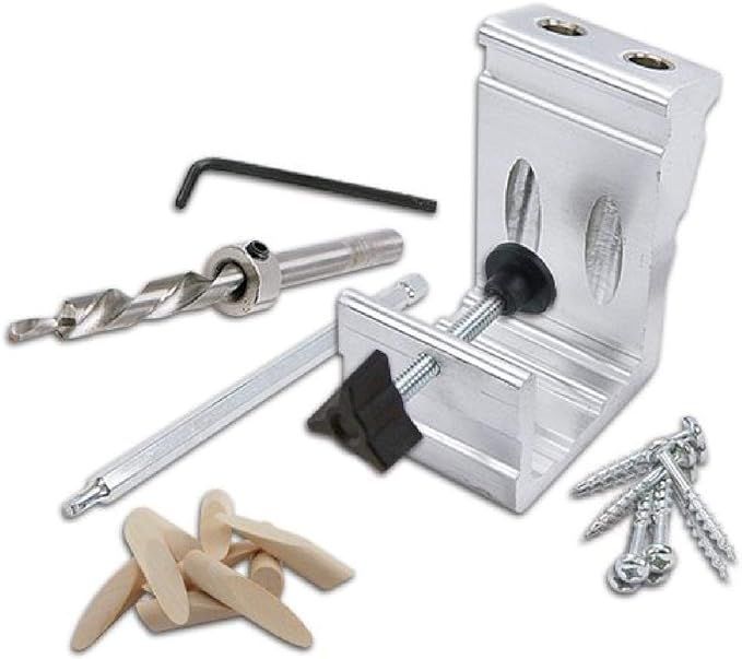 General Tools Woodworking Pocket Hole Jig Kit #850 - All-In-One Aluminum Pocket System with Carry... | Amazon (US)