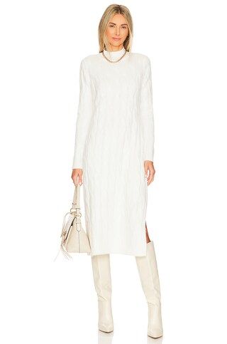 1. STATE Long Cabled Midi Sweater Dress in Antique White from Revolve.com | Revolve Clothing (Global)